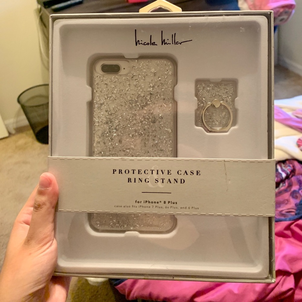 Clear Glitter Case compatible w/ iPhone 6-8 PLUS!